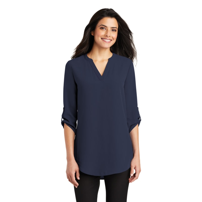 Port Authority Ladies 3/4-Sleeve Tunic Blouse. 27
