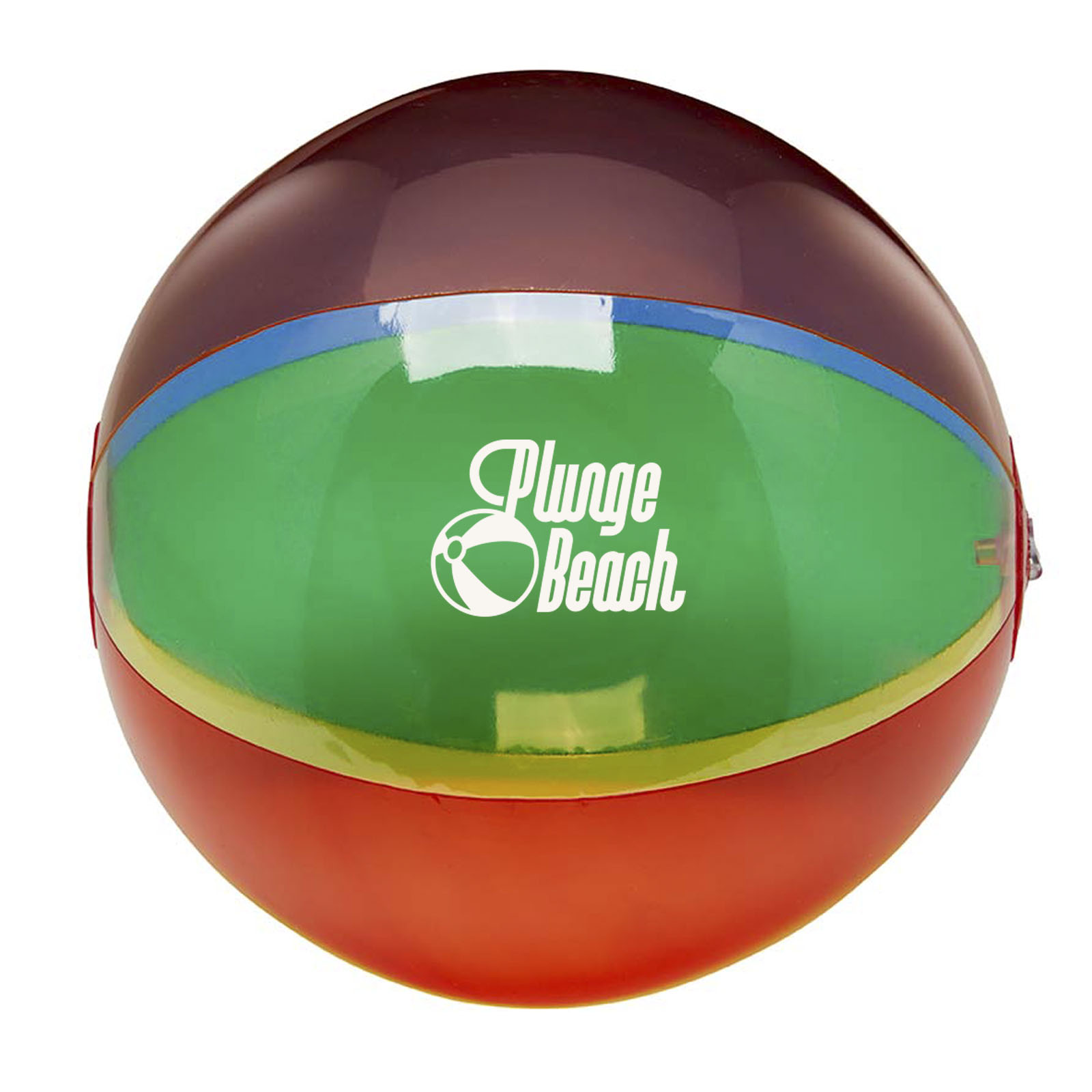16" Translucent Multi-Color Beach Ball 6