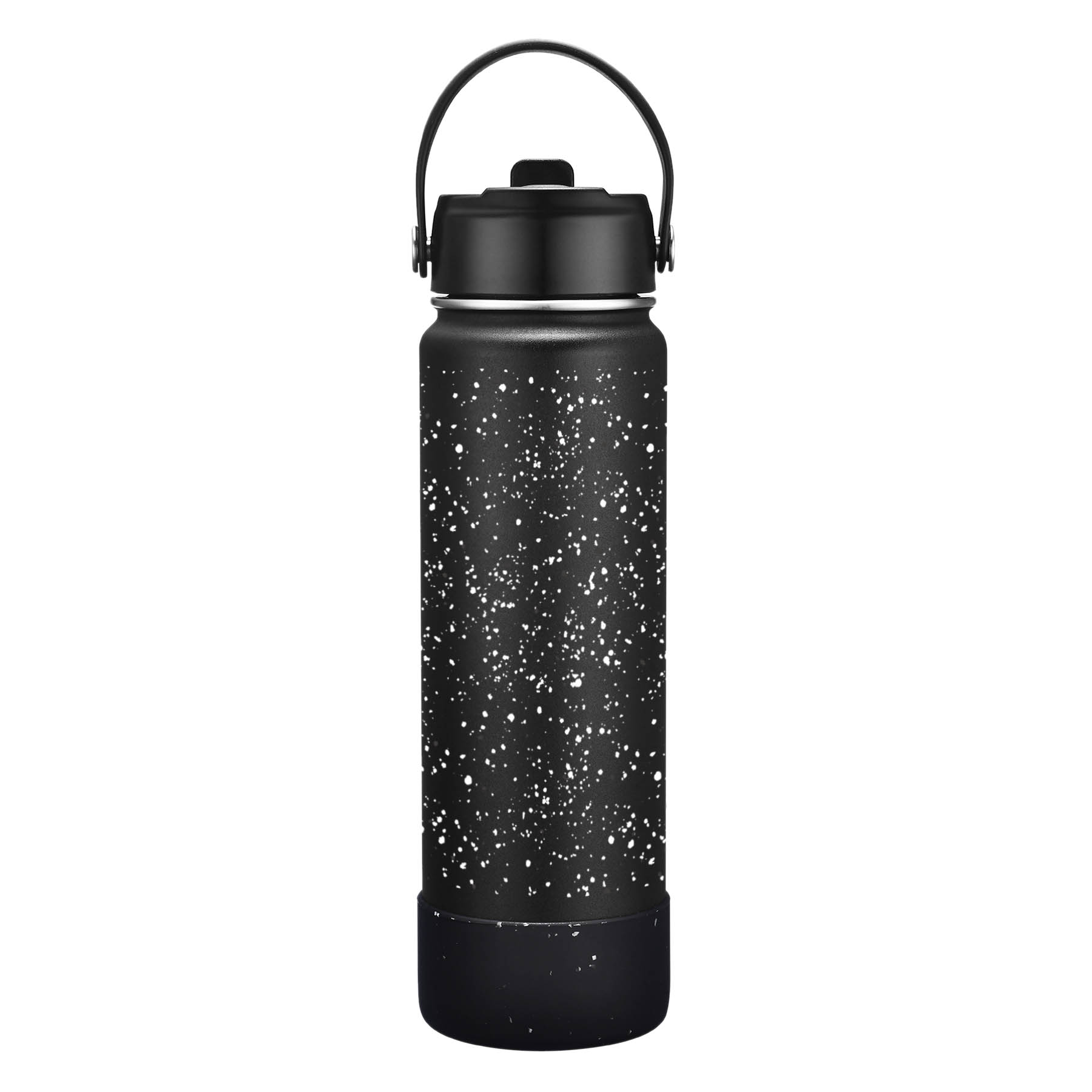 27 OZ. Speckled Design Vacuum Water Bottle w/Spout & Silicone Bottom 4