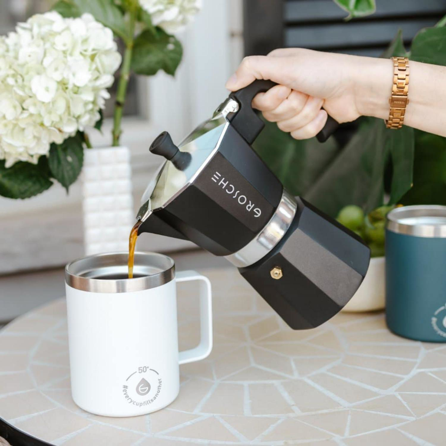 GROSCHE® MILANO 6 Cup Stovetop Moka Pot Espresso Coffee Maker 4