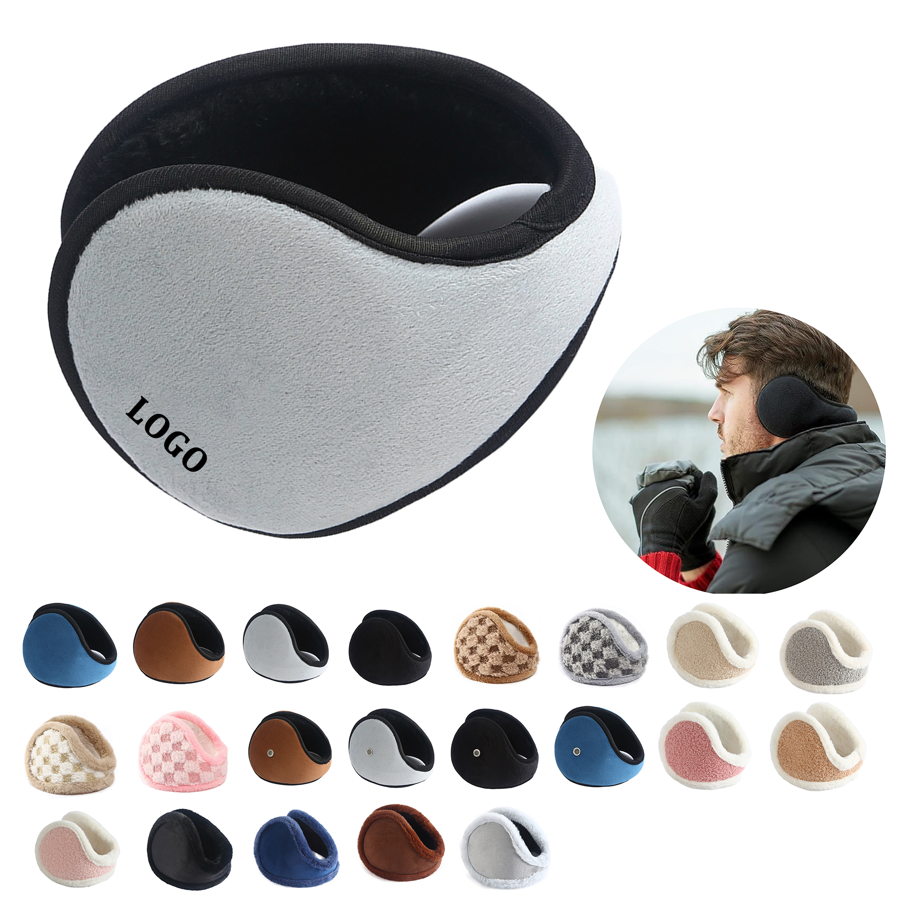Winter behind the head design Ear Warmer 8