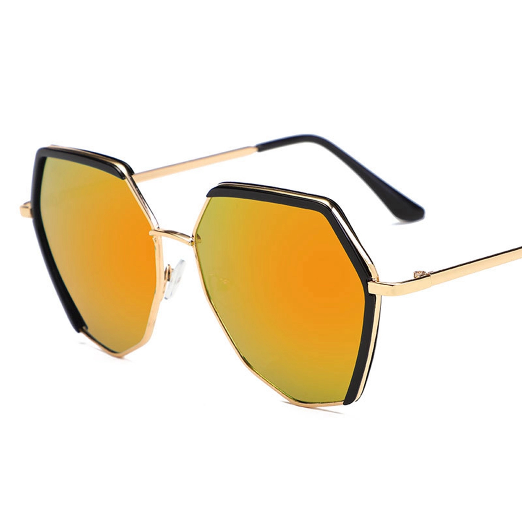 Polygon Frameless Big Frame Sunglasses 4