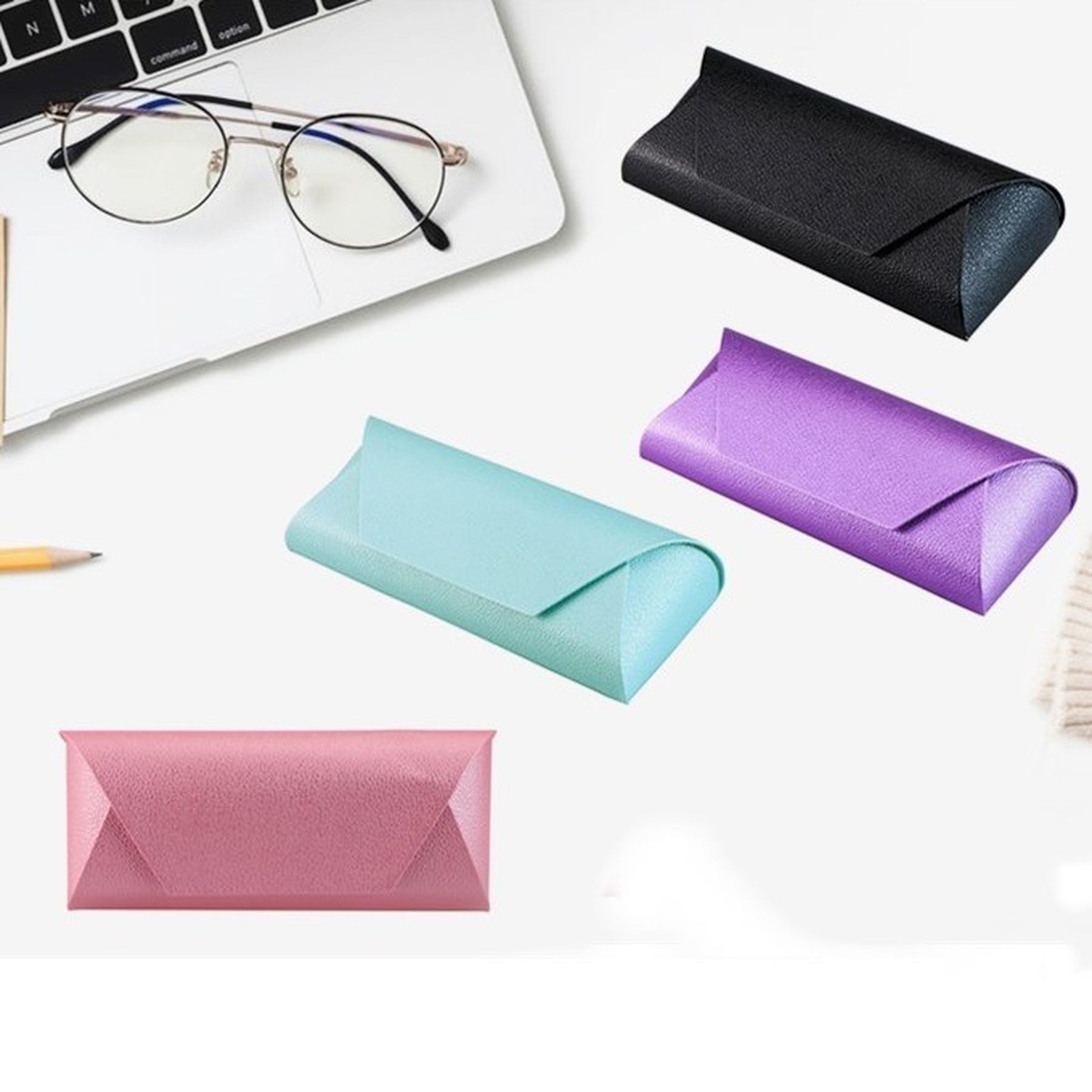 Portable Sunglass Case Pu Leather Eyeglass Case 7