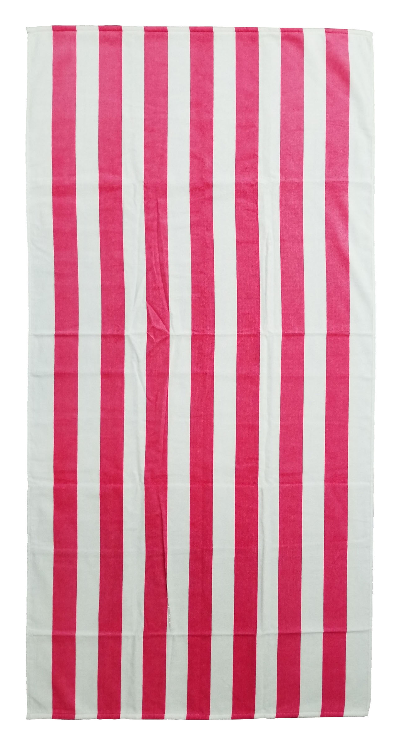 30x60 Pink Cabana Striped Beach Towel Bahia Collection by Döhler. 2