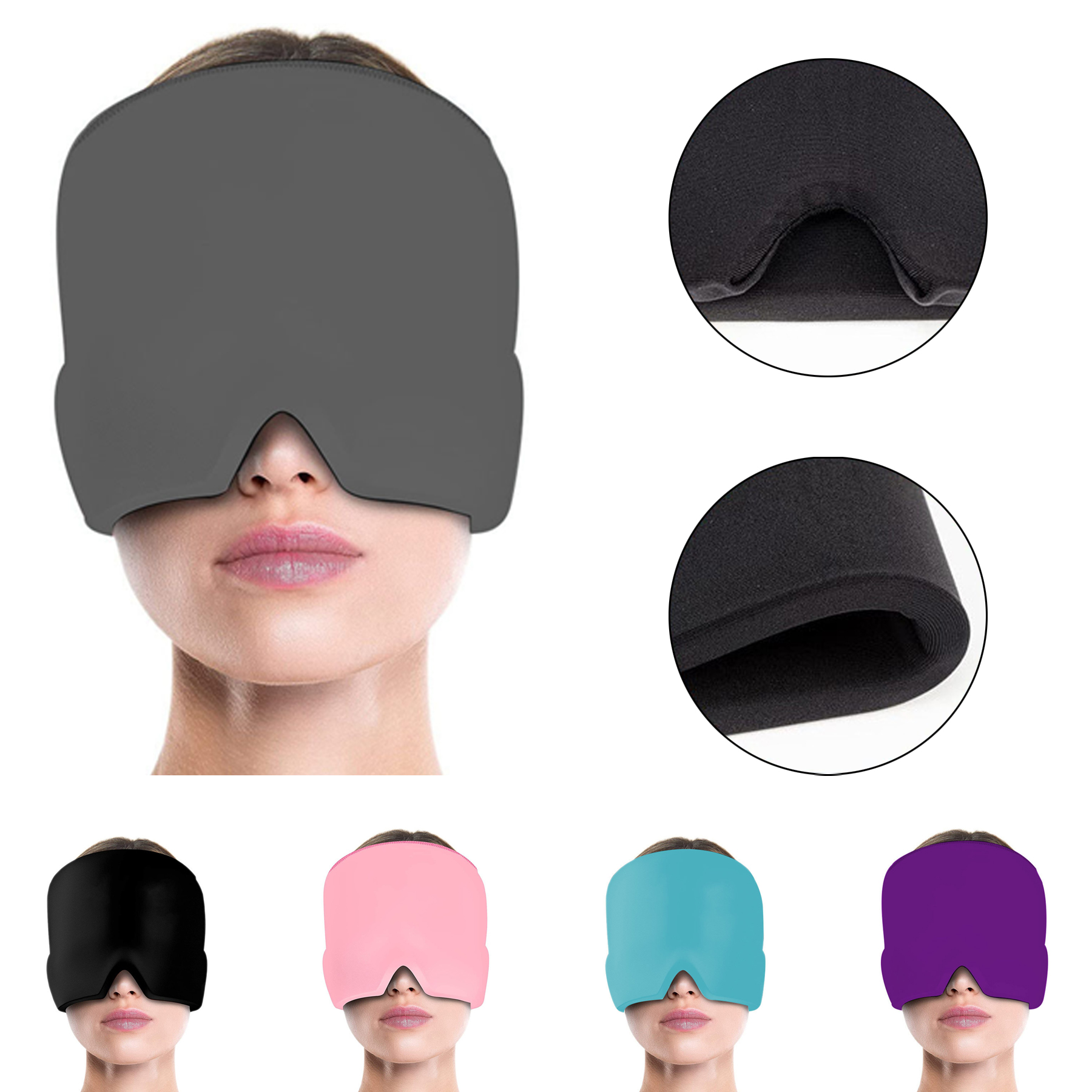 Migraine Cap Cooling Ice Pack Mask 1