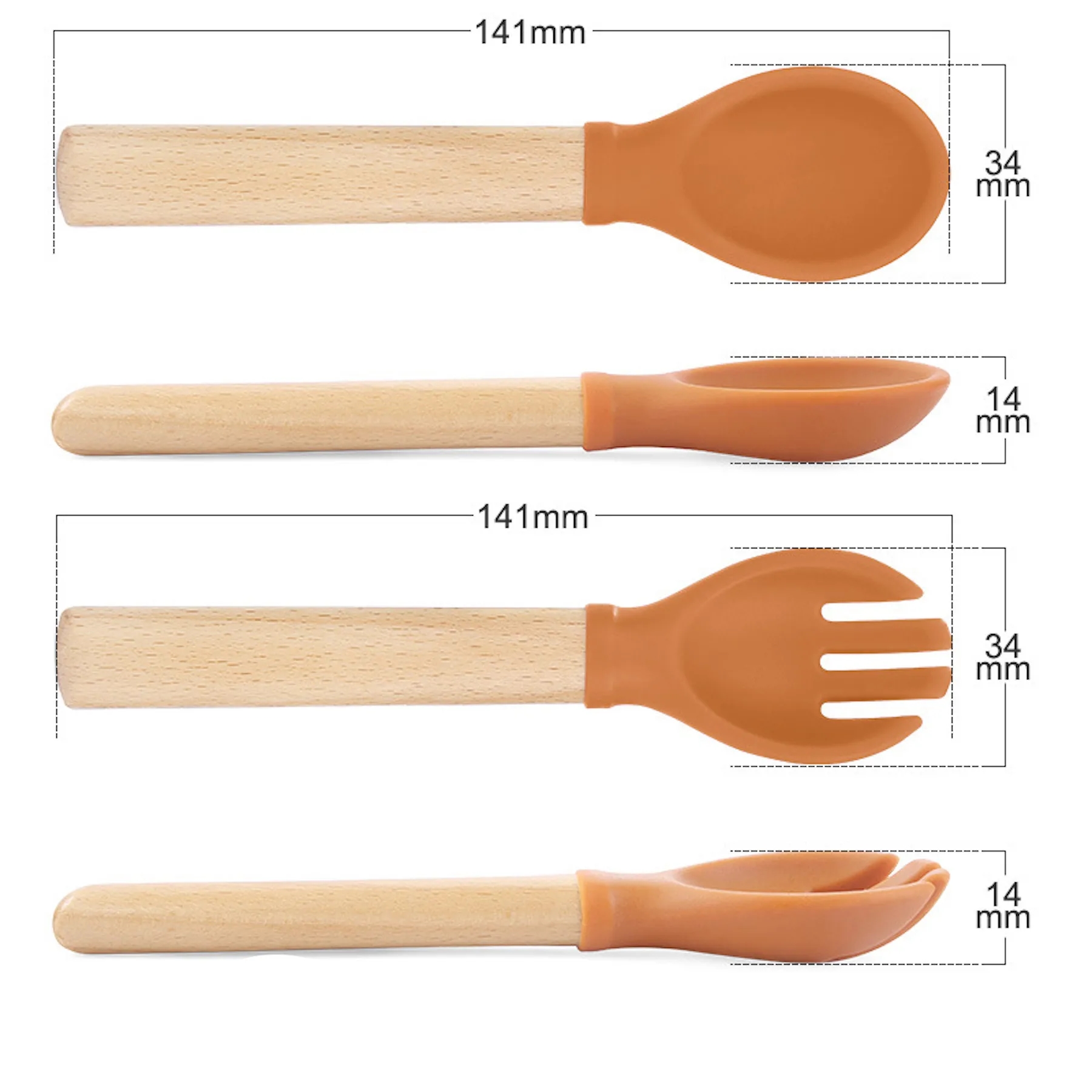 Silicone Baby Spoons Tips For Toddlers Self-Feeding Utensils 13