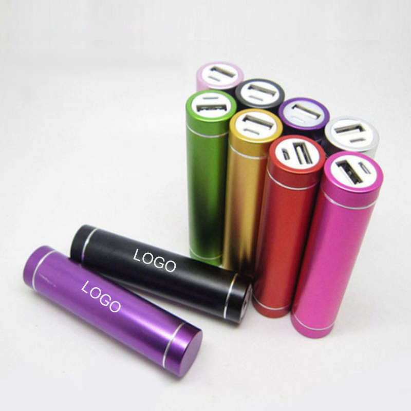 2200 mAh Aluminum Shell Power Bank w/ Charge Cord 2