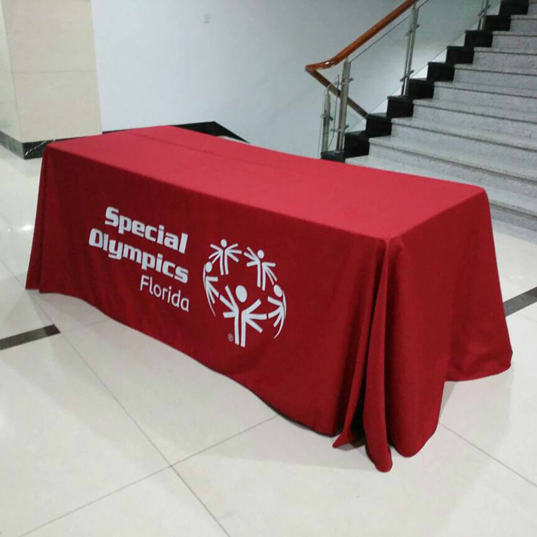 6' Dye Sublimation Standard Table Throw (Full-Color Front Only) 8