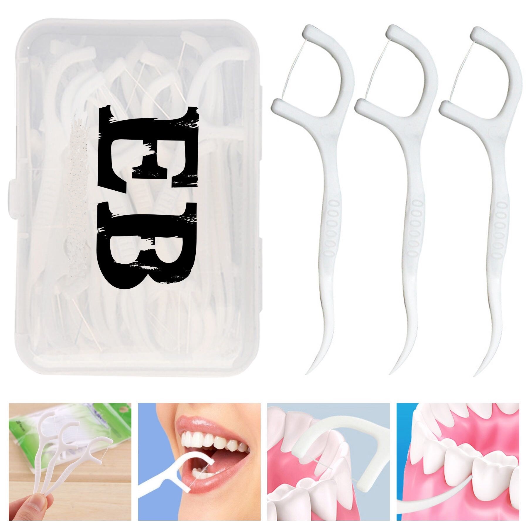 50pcs/Set Unflavored Disposable Floss 2