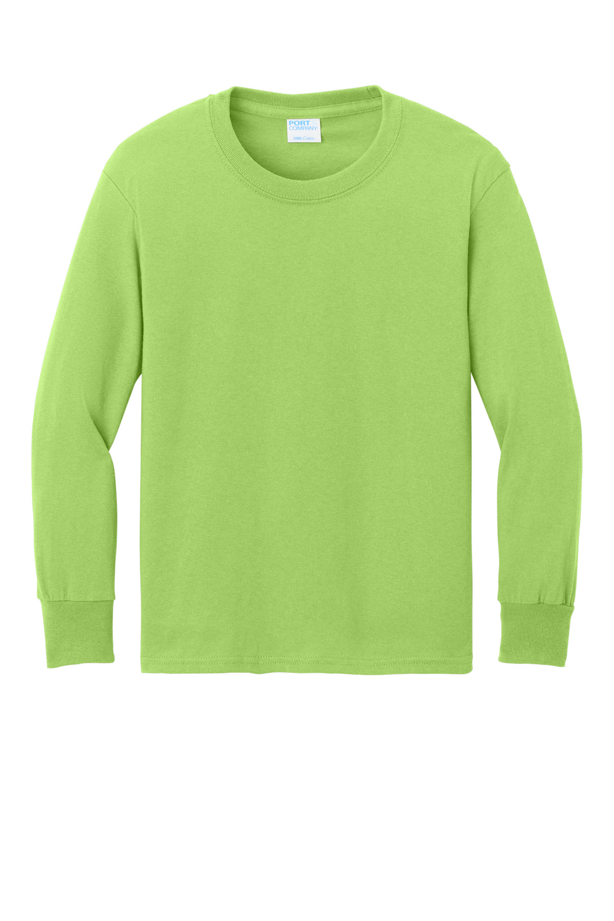 Port & Co Youth Long Sleeve Core Cotton Tee. PC54YLS 87