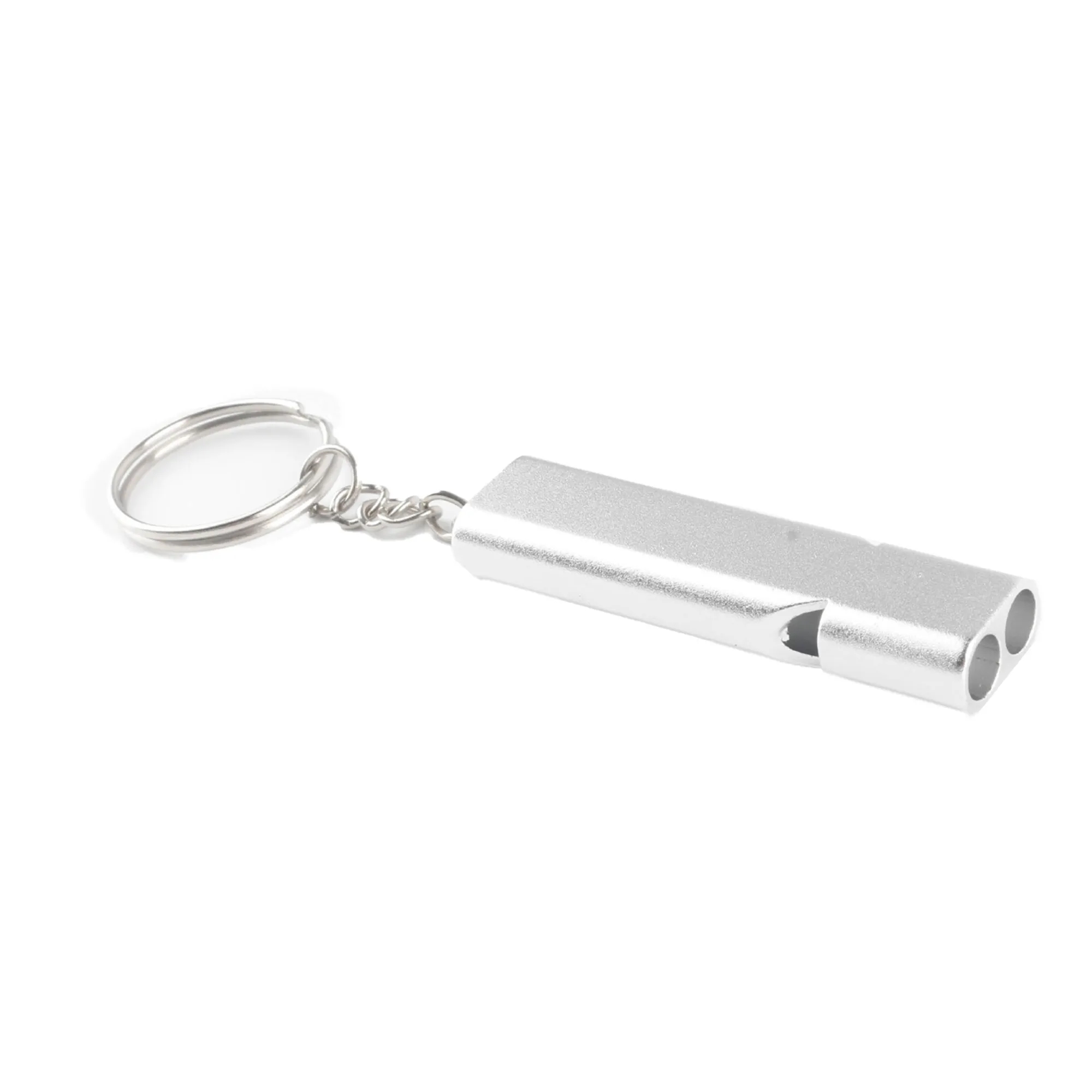 MOQ 10 Double Hole High Frequency Aluminum Alloy Whistle 6