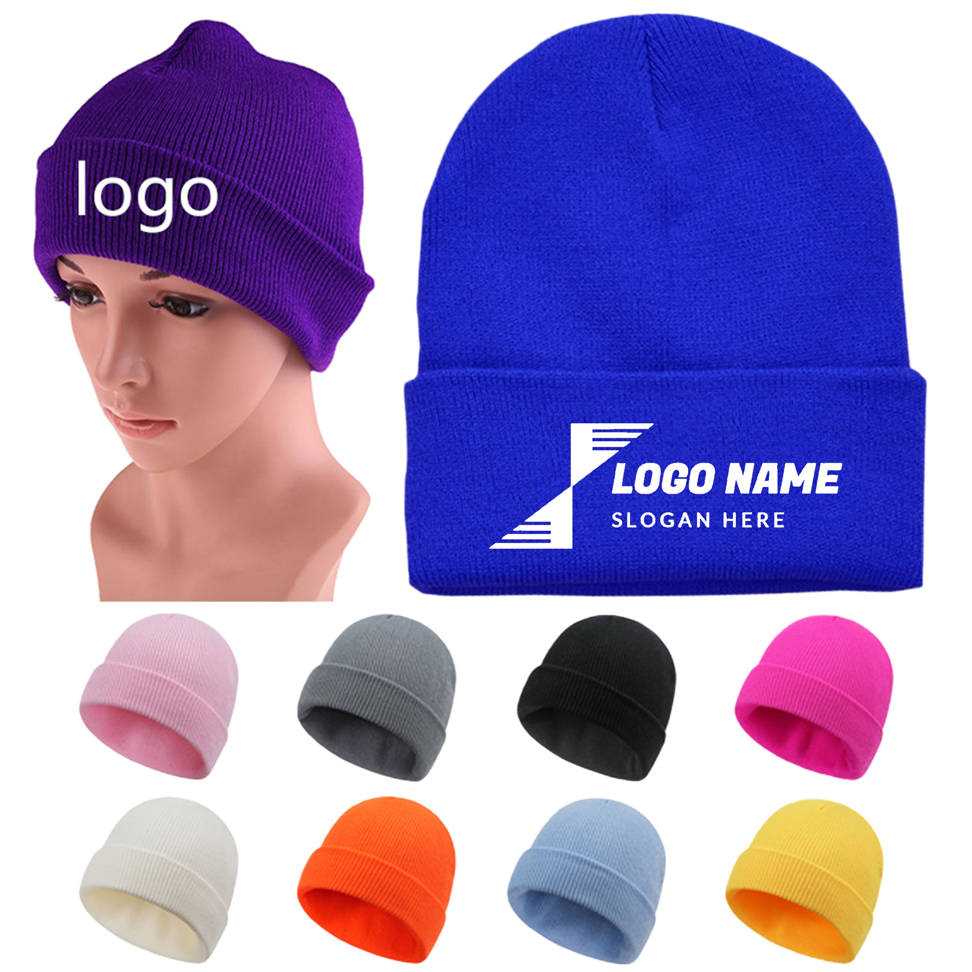 Soft Knit Cuffed Beanie Cap 2