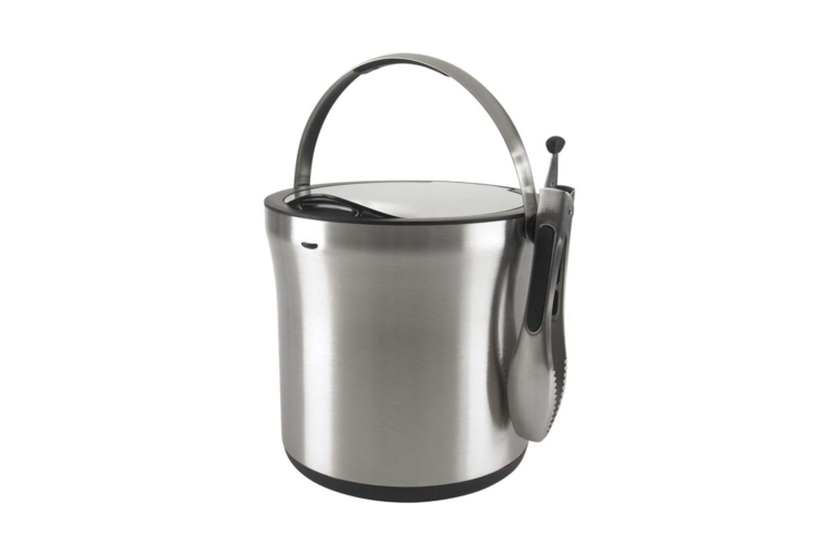 OXO Steel Ice Bucket and Tong Set 2