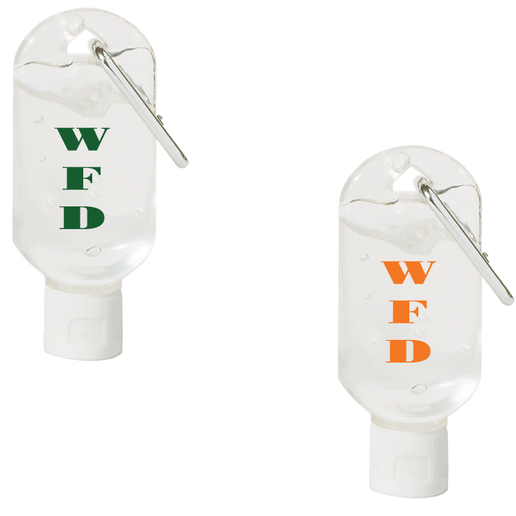 1.8 oz Hand Sanitizer with Carabiner Clip - 62% Alcohol 3