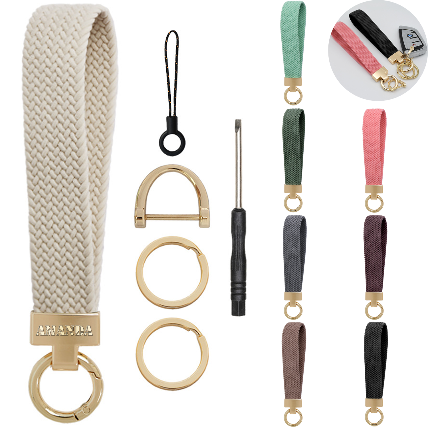 Wristlet Stretchy Key Chain 1