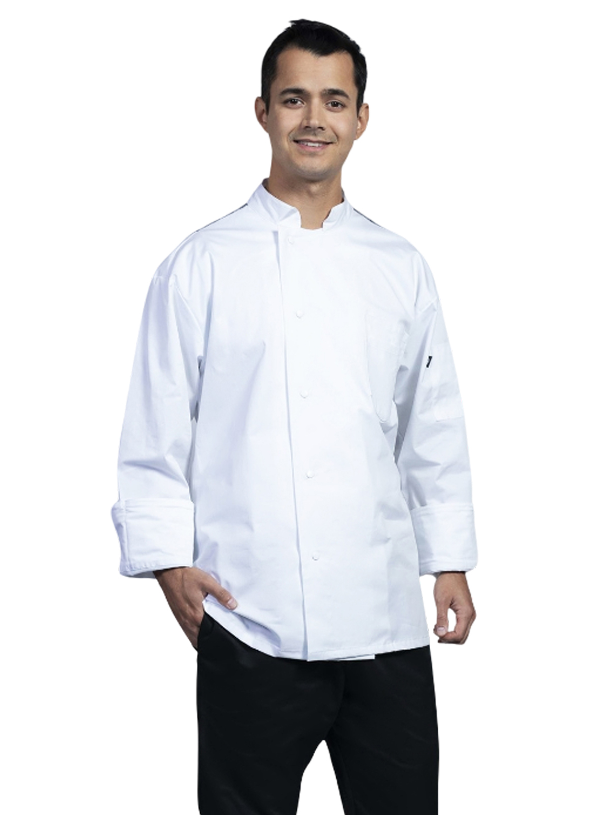 Uncommon Chef - Lycra - Unisex 2-Pocket Genoa Chef Coat 3