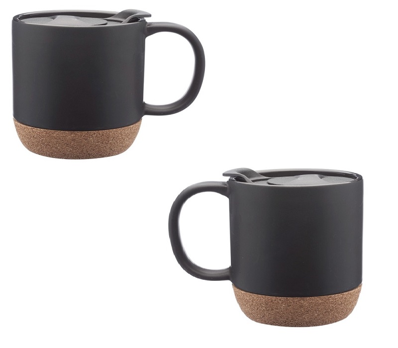 Cork-Wrapped Bottom Stoneware Mug, 13 oz. 3