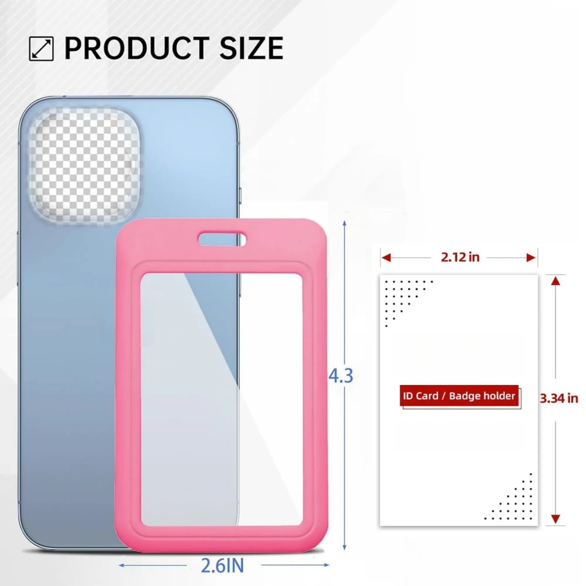 Sliding ID Badge Holder with Clear Window 2