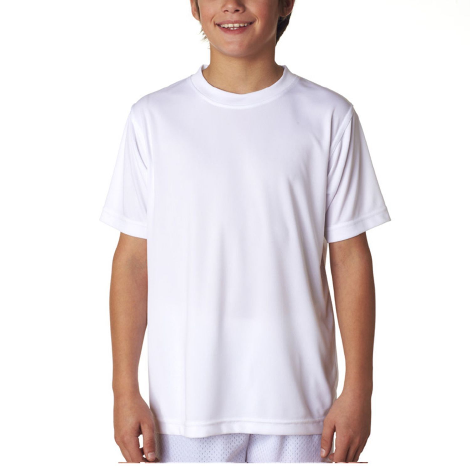 UltraClub 4 oz 100% Micro-Polyester Youth Performance T-Shirts