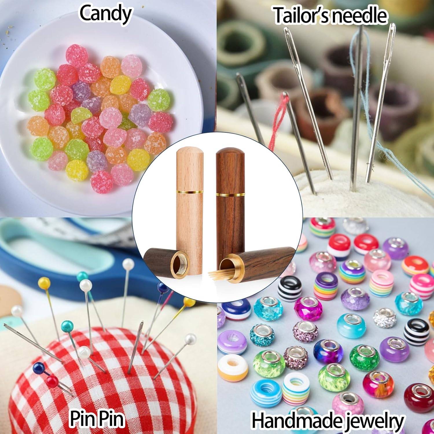 Portable wood toothpick holder 6