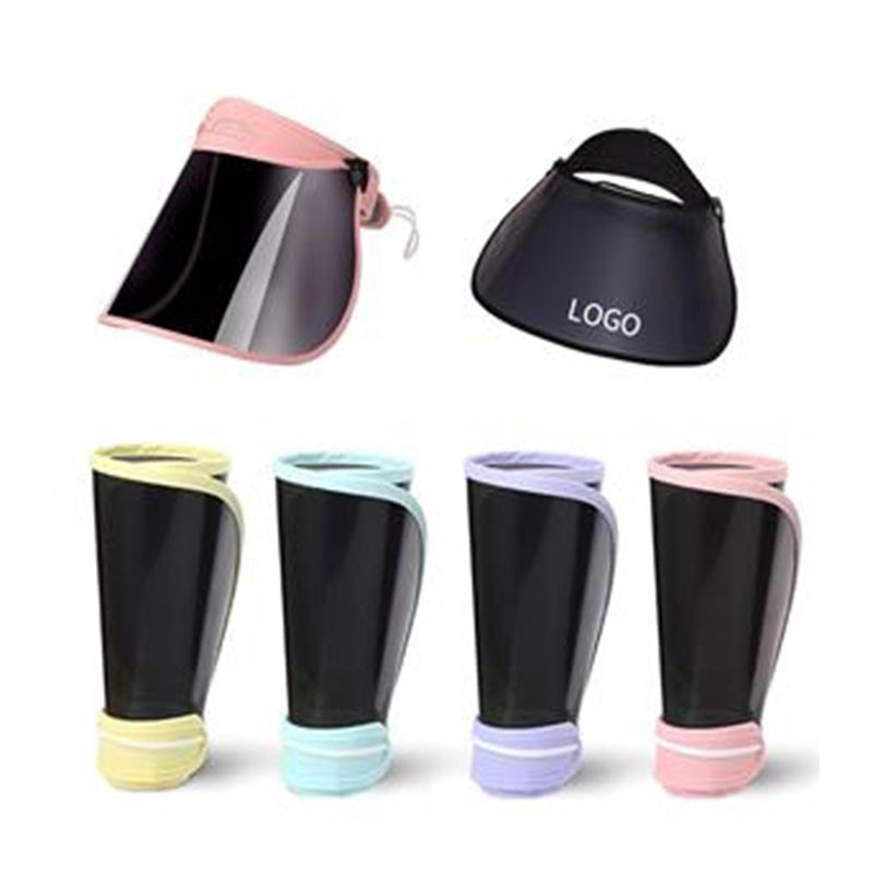 Roll-up PC Sun Visor w/ Detachable Face Shield