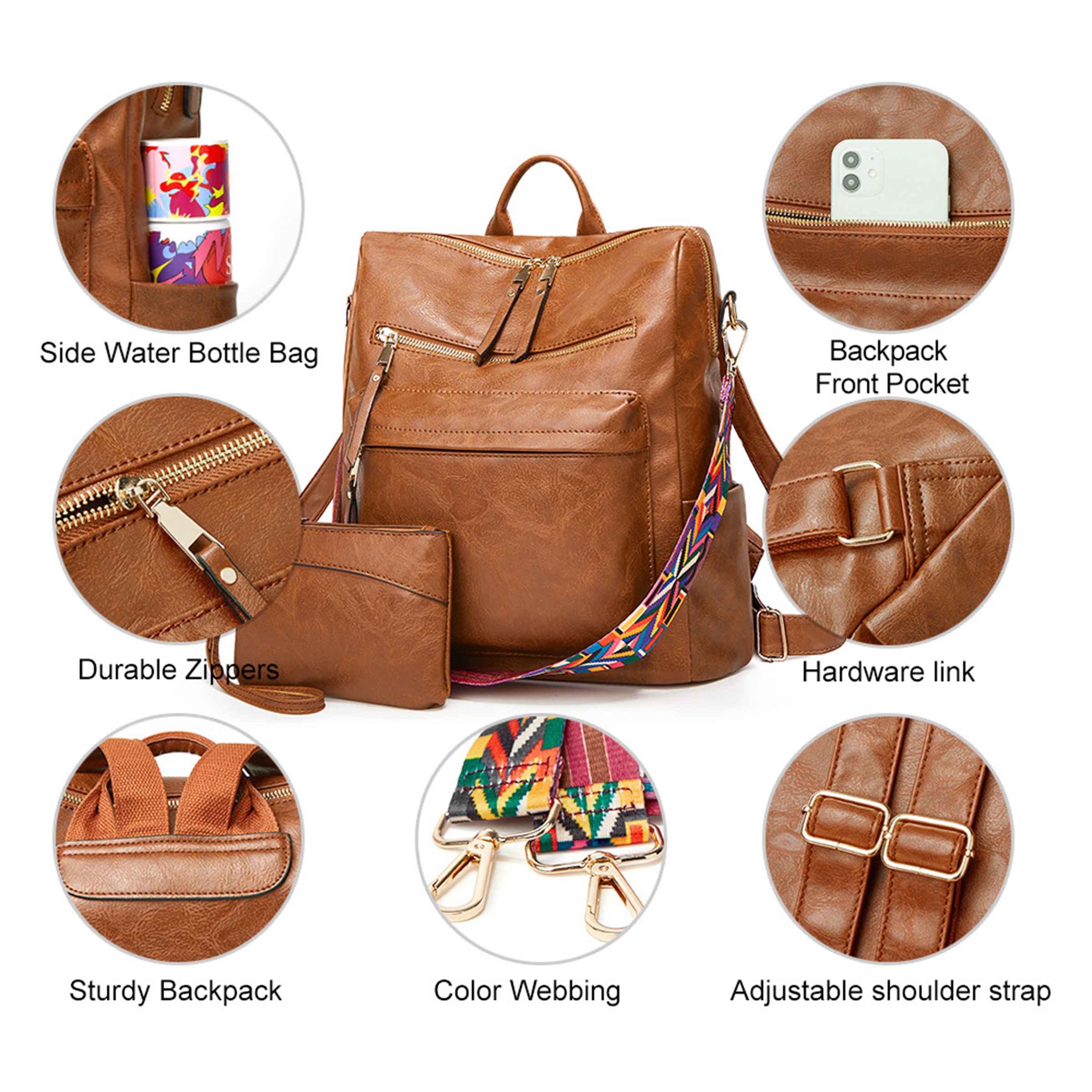 PU Women's Fashion Backpack 8