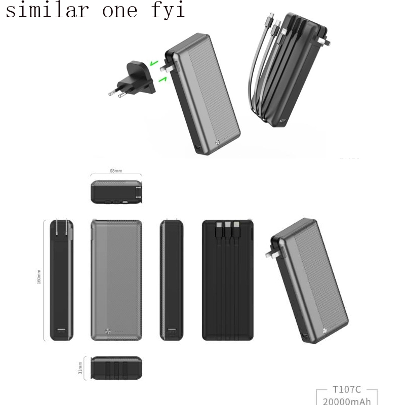 Power Bank with Plug Ultra Slim 10000mAh 2