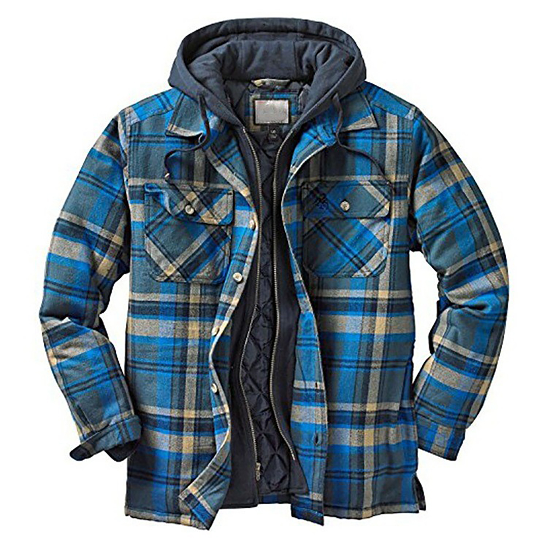 Plaid Cotton Hooded Jacket 19
