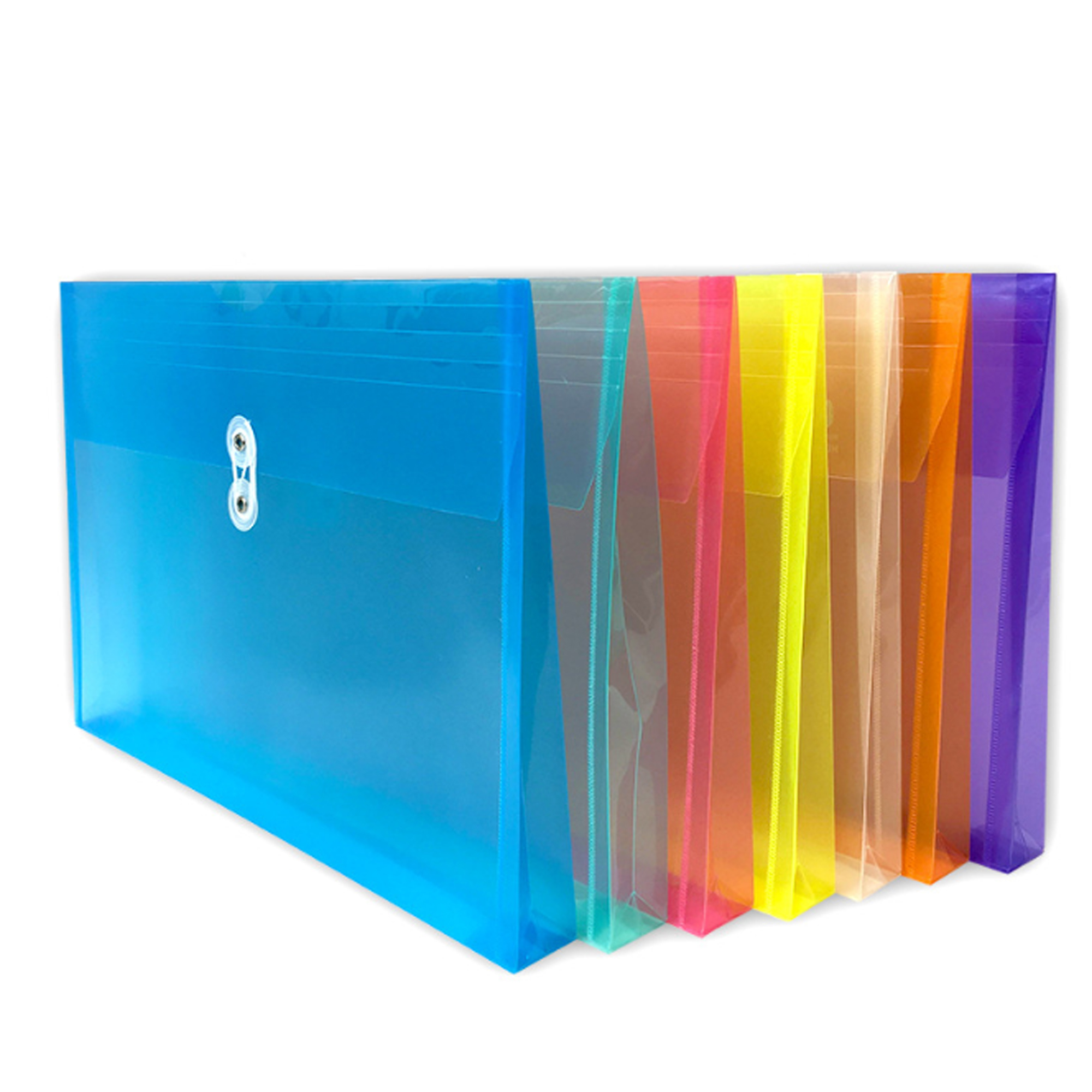 Expandable File Folder with String Closure 2