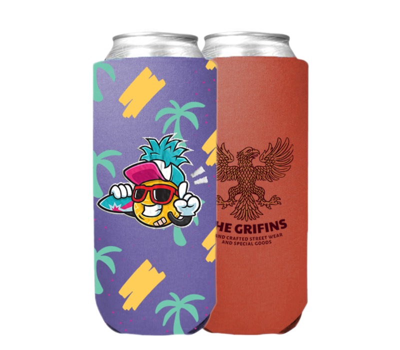 Full Color Slim Foam Can Cooler, 24 oz., custom koozie with logo imprint 3