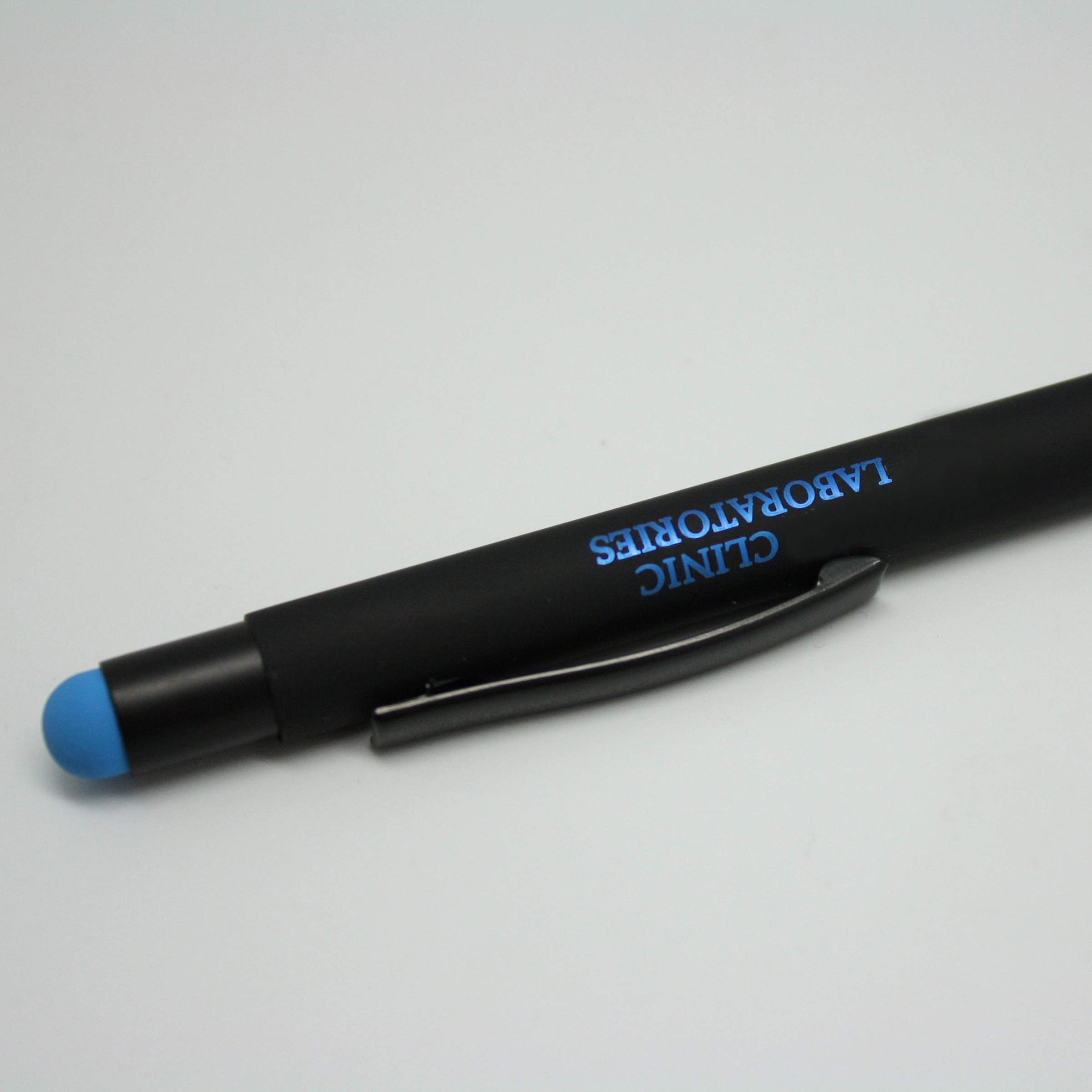 Soft-Velvet-Touch Click Metal Stylus Pen with Color Logos 5