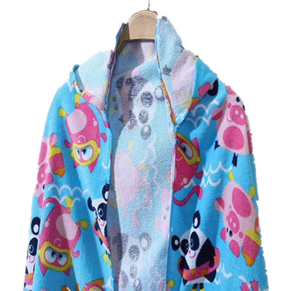 Children Hooded Towel Kid Bath Cap 4