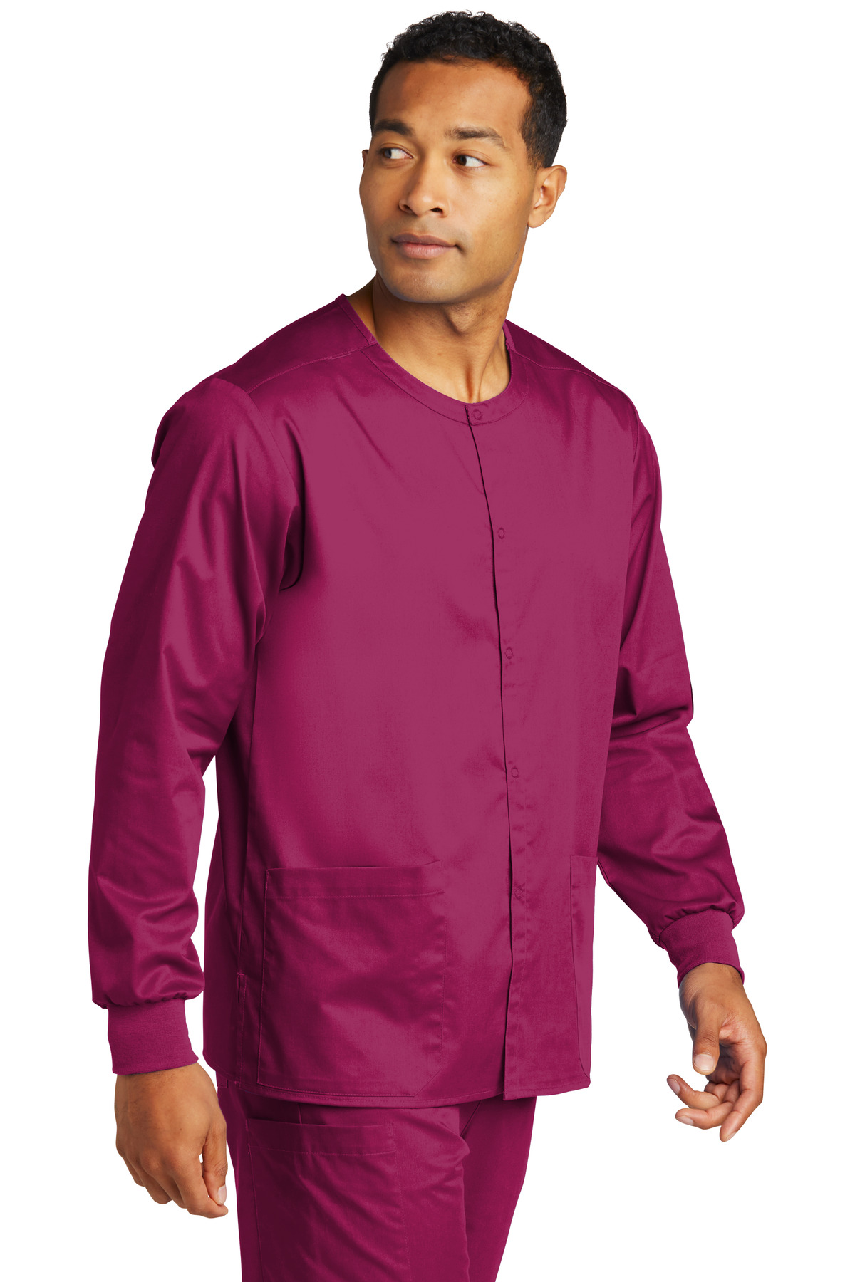 Wink® Unisex WorkFlex Snap-Front Scrub Jacket 17