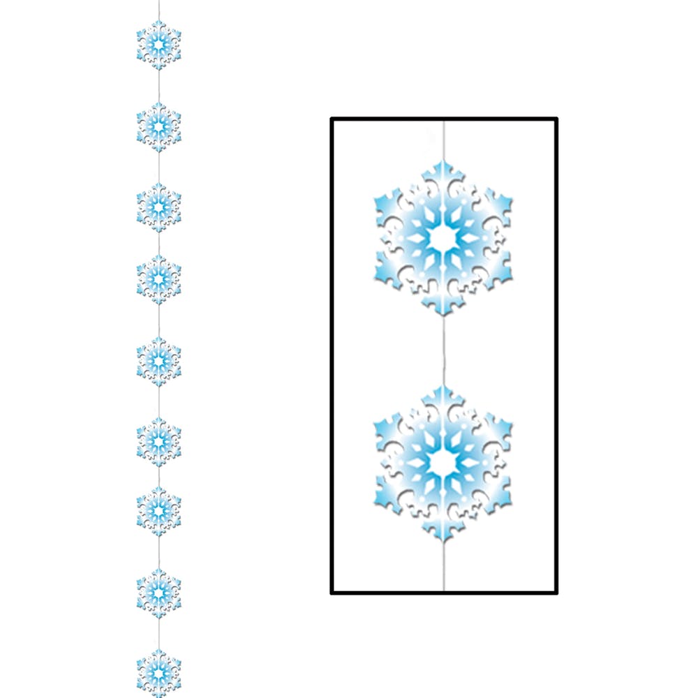 Snowflake Stringers - White & Blue 6' 6" 2