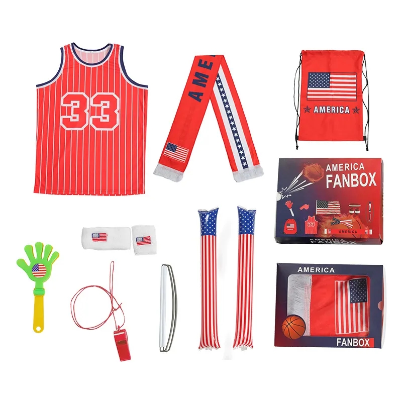 Fan Suit Vest Flag Drawstring Bag Pull Rod Custom 2