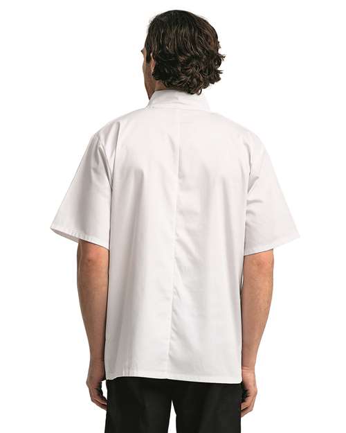 Unisex Ten Studded Front Short Sleeve Chef Coat - RP664 9