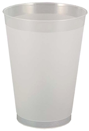 12 oz. Frosted Translucent Plastic Stadium Cup with Automated Silkscreen Imprint 1