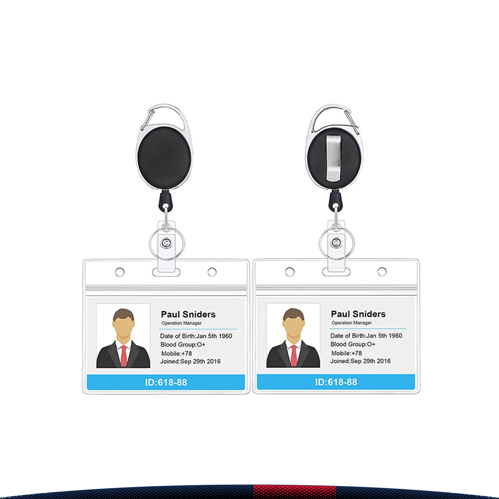 Waterproof Card Sleeve Keychain 2