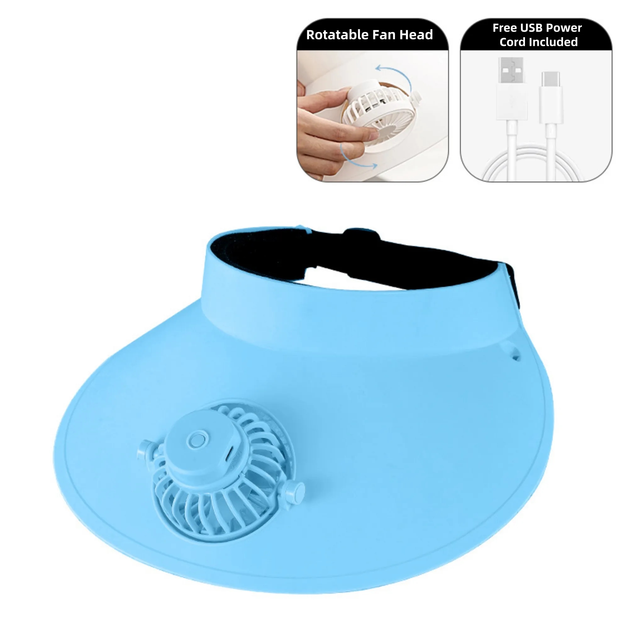 Sun-Shade Sun-Protection Fan Charging Hat 6