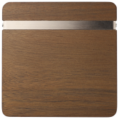 Graze Wood and Metal Coaster Set 8