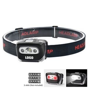 Adjustable Head Flashlight Lamp With Elastic Headband 18