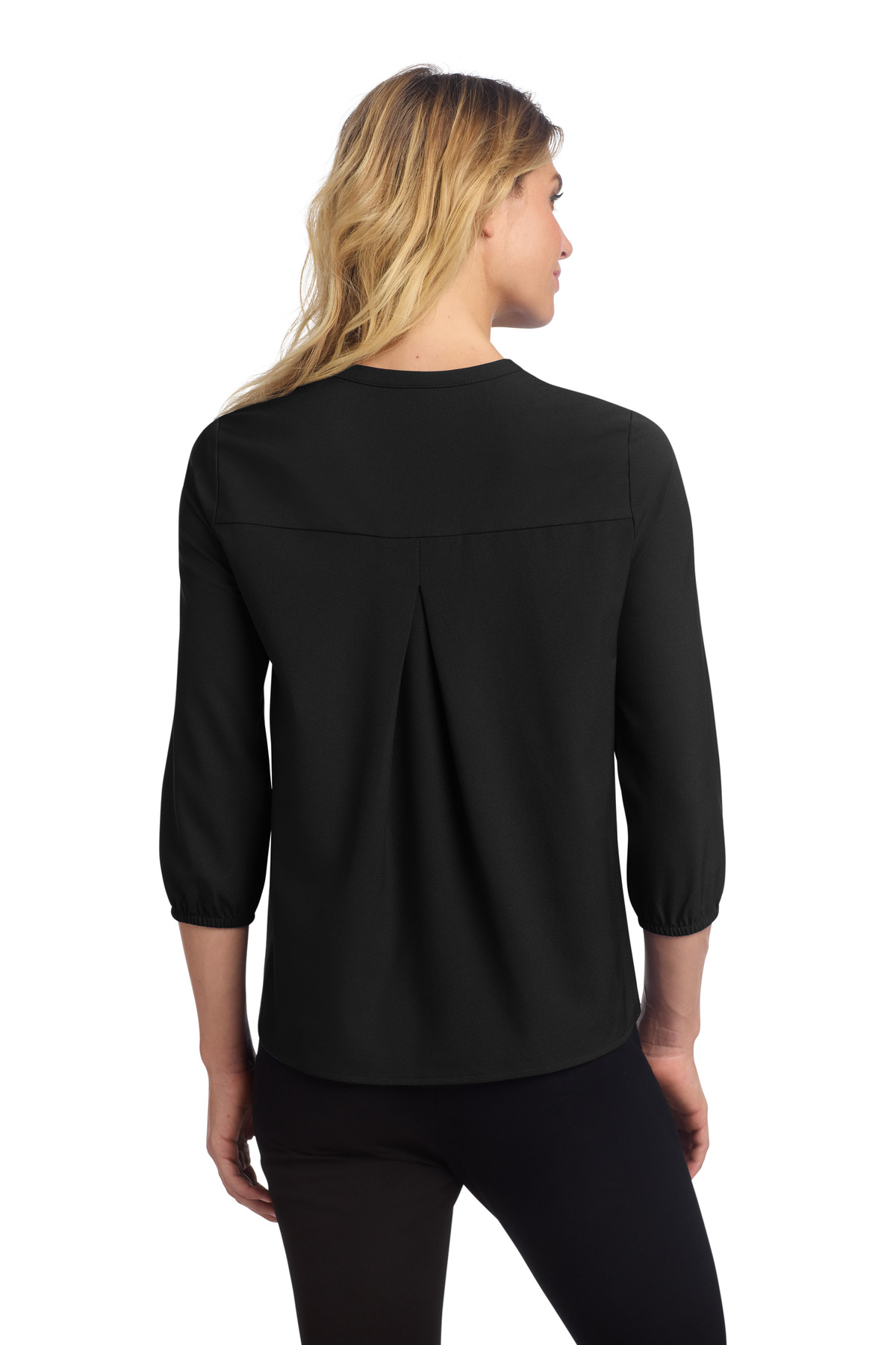 Mercer+Mettle Women's Stretch Crepe 3/4-Sleeve Blouse MM2011 6