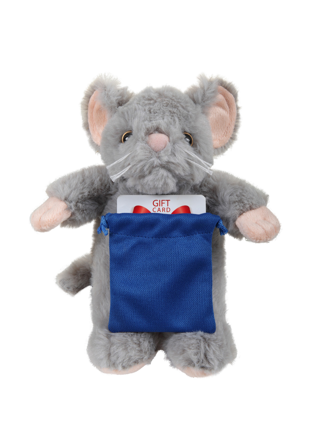 soft plush Mouse with gift card sack 2