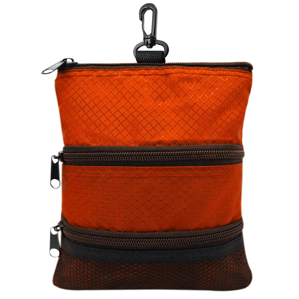 Golf Accessory Pouch with Carabiner and Zipper Pockets 5