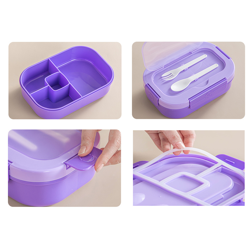 1300ML Bento Box Lunch Box With Spoon and Fork 2