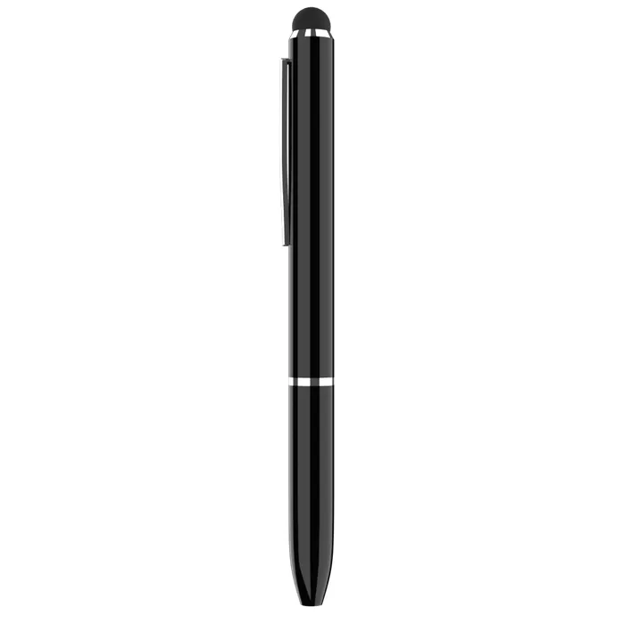 Slim Black Retractable Stylus Ball Pen 3