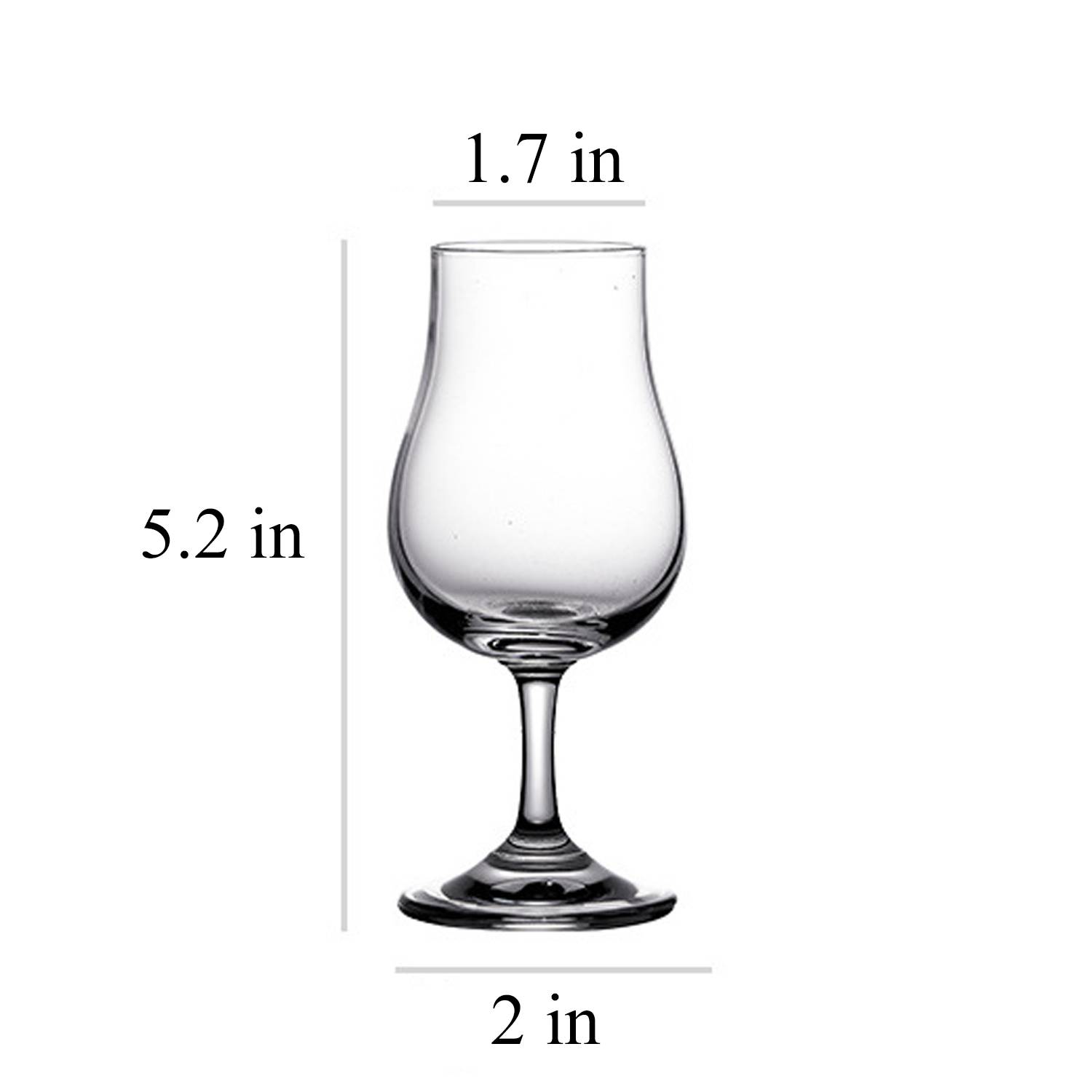4oz Lead Free Crystal Wine Glasses Goblets 2