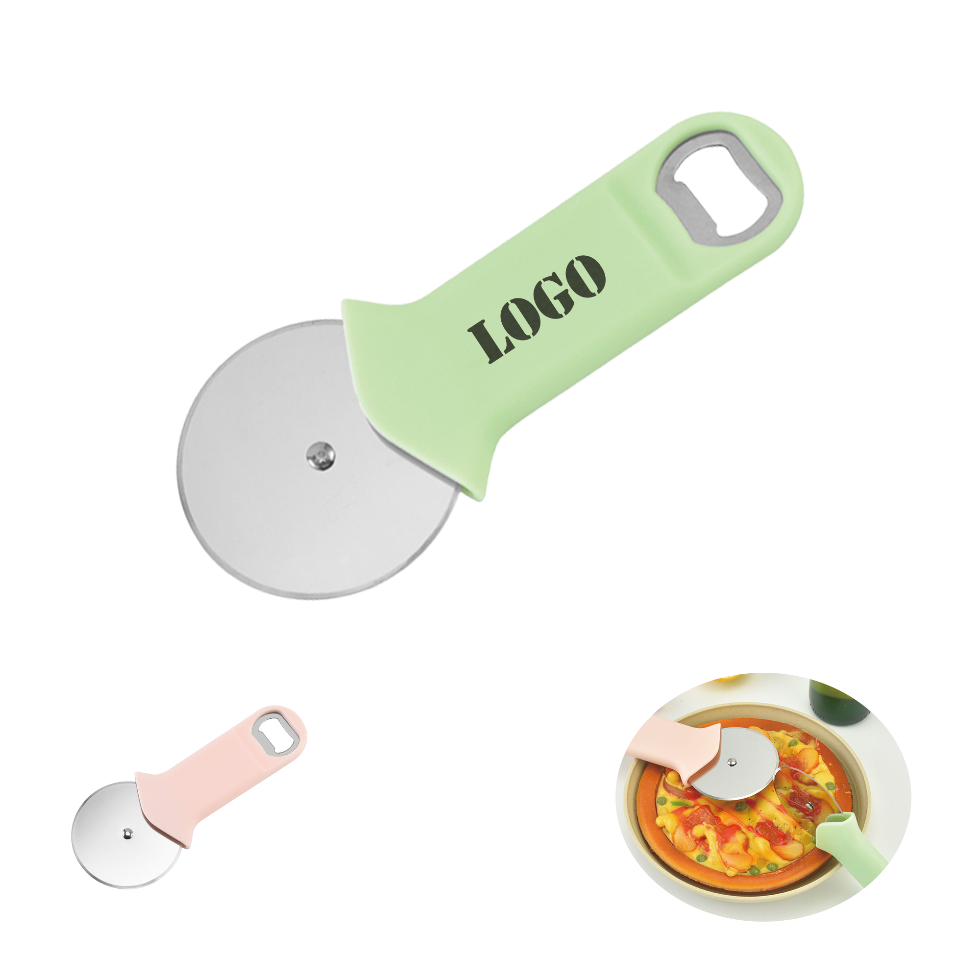 2-in-1 Beer Opener Pizza Cutter 2