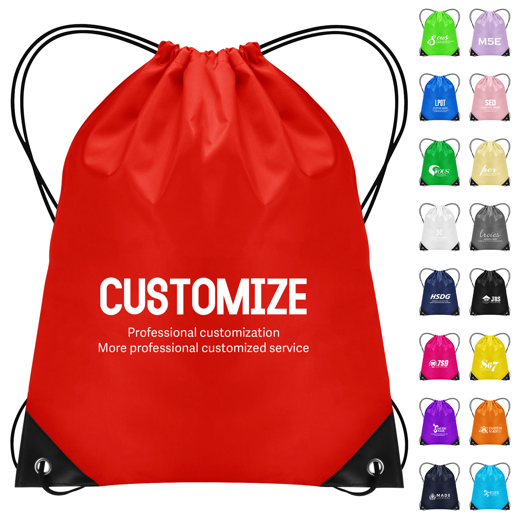 210D Drawstring Backpack 6