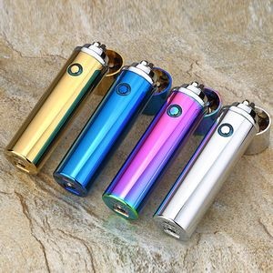 Cylinder Three Electric Arc Lighter With Flip Cap And USB Charging 6